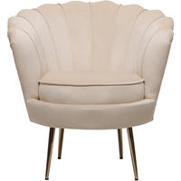 SESSEL - "Floria" - 75 x 68 x 77.5 cm - Beige - Beige, Textil (73/76/70cm) - Habitat Garten