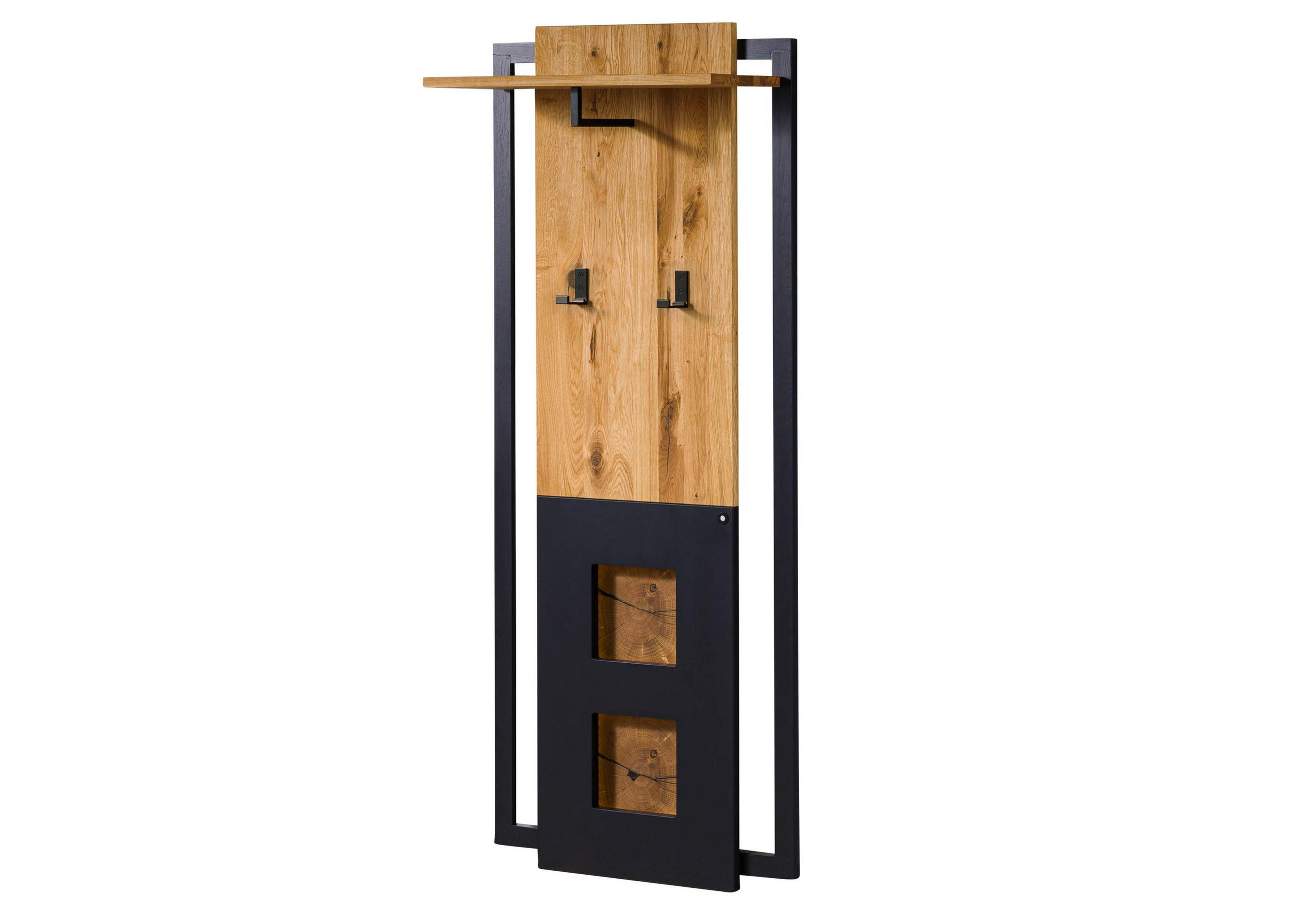 Massivmoebel24 Wandgarderobe Natur 64x160x30 cm