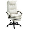 BÜROSTUHL mit 6 Punkt Massage, ergonomischer Gaming Sessel mit Liegefunktion - Creme, Kunststoff (62/130/70cm) - Vinsetto