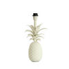 LAMPENFUSS Ananas Weiß Ø20/37 cm - Weiß, Metall (20/19/37cm) - Light & Living
