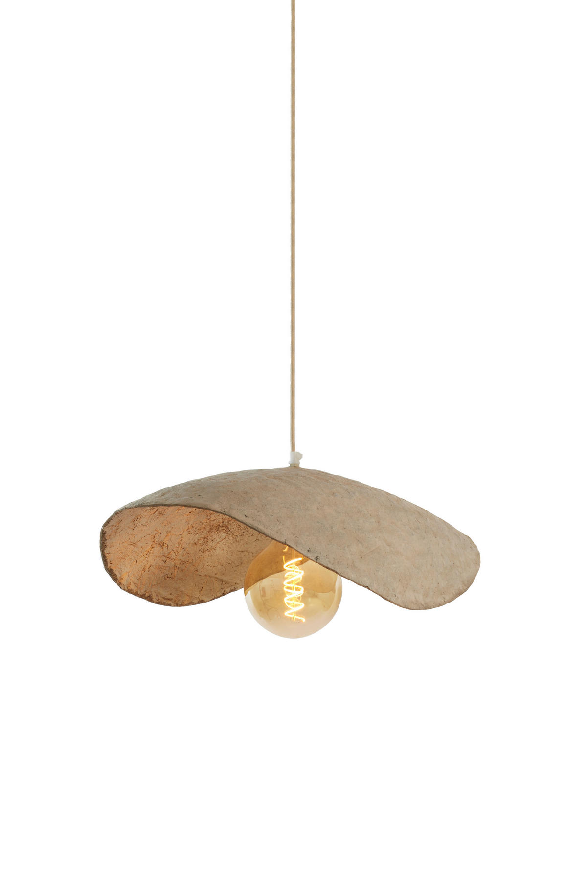 HÄNGELAMPE Lonia Bronze 53/43/18 cm - Bronzefarben, Papier (53/43/18cm) - Light & Living