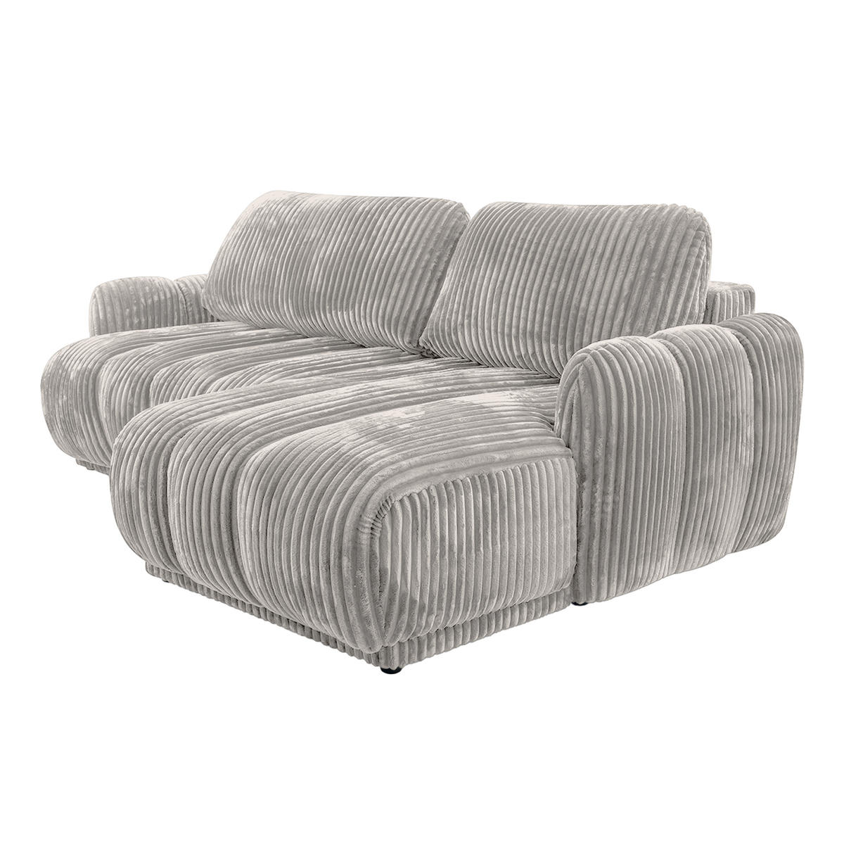 ECKSOFA CAMILO mit Schlaffunktion, Hellgrau - Hellgrau, Textil (220/150cm) - Fedve