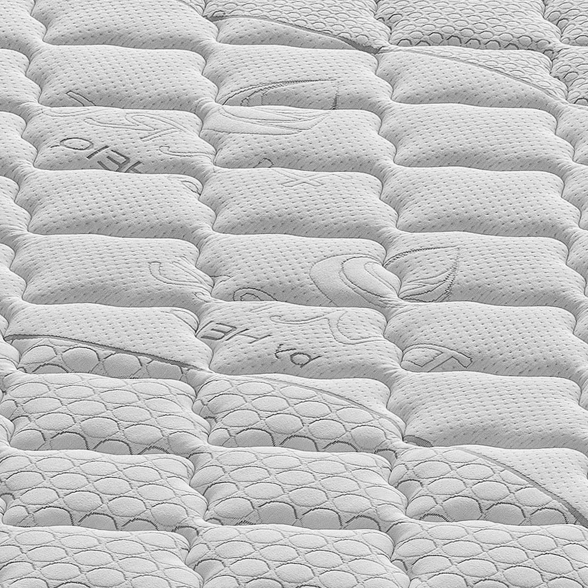 MATRATZE 200x200, Höhe 25 cm, Memory-Schaum, ERMES - Weiß, Textil (200/200cm) - iLoveSleep