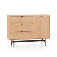 KOMODA Nila Les - rjava, leseni material (115/85/40cm) - Petits-meubles