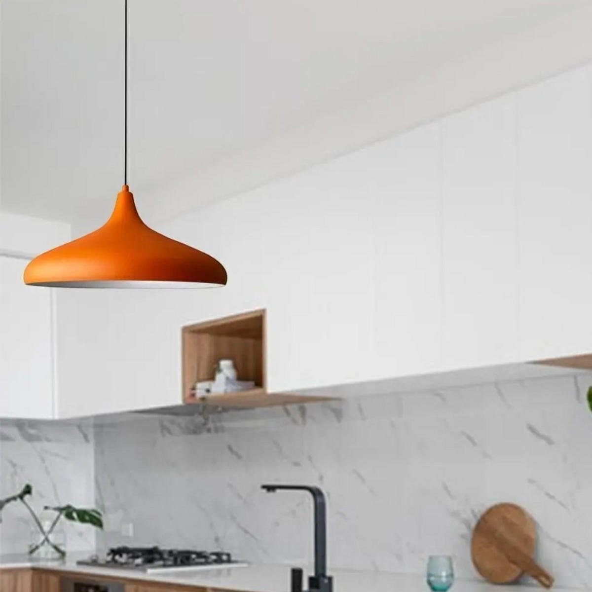 PENDELLEUCHTE Champion 35/20 - Orange, Metall (20/35/20cm) - Bamyum
