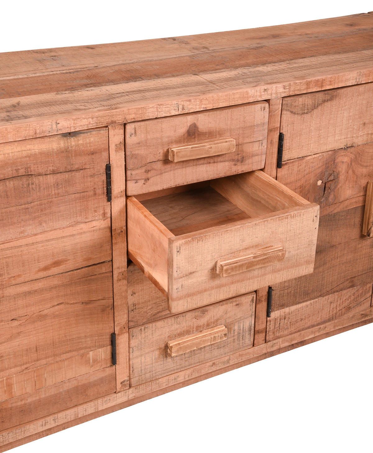 KOMMODE Knut Teak Natur 71x40x150cm - Hellbraun, Holz (40/71/150cm) - DELUKE