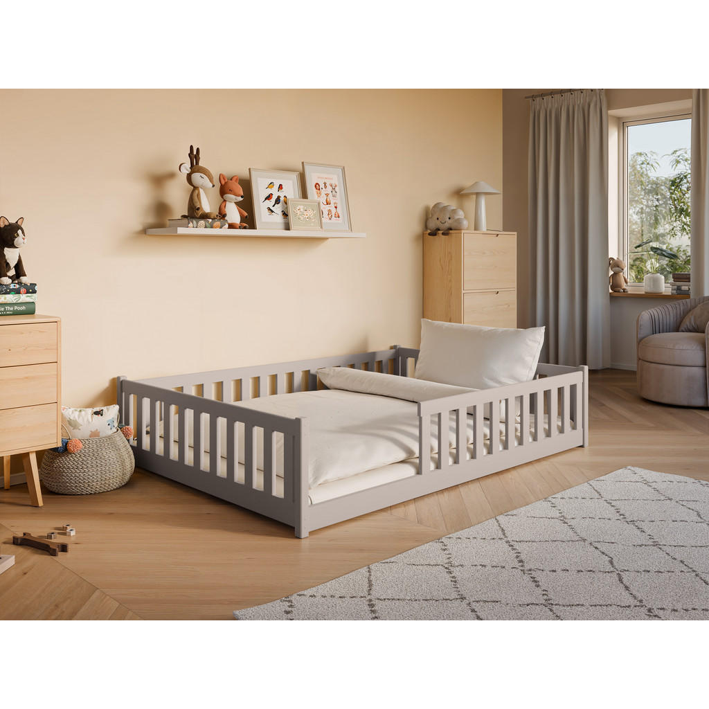 Thumbnail - Kids Collective Bodenbett, Kaschmir, Holz, 140x200 cm, Kinder- & Jugendzimmer, Kindermöbel, Kinderbetten, Kindereinzelbe...