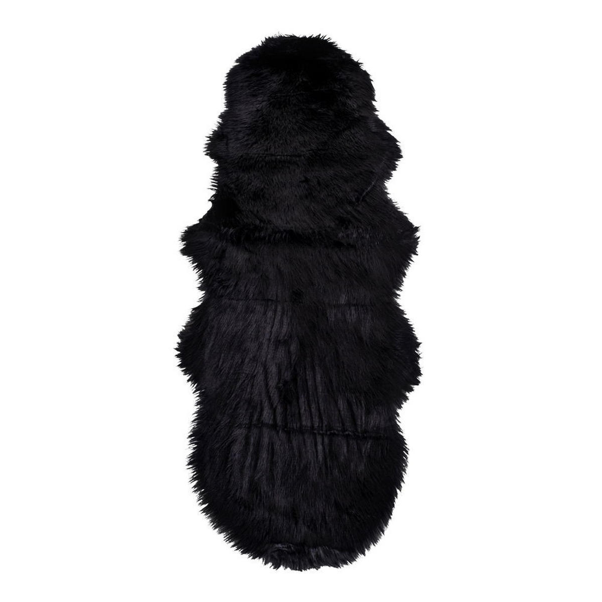 LAMMFELL Künstlich Polyester Schwarz - Schwarz, Textil (60/180cm) - tinkaro