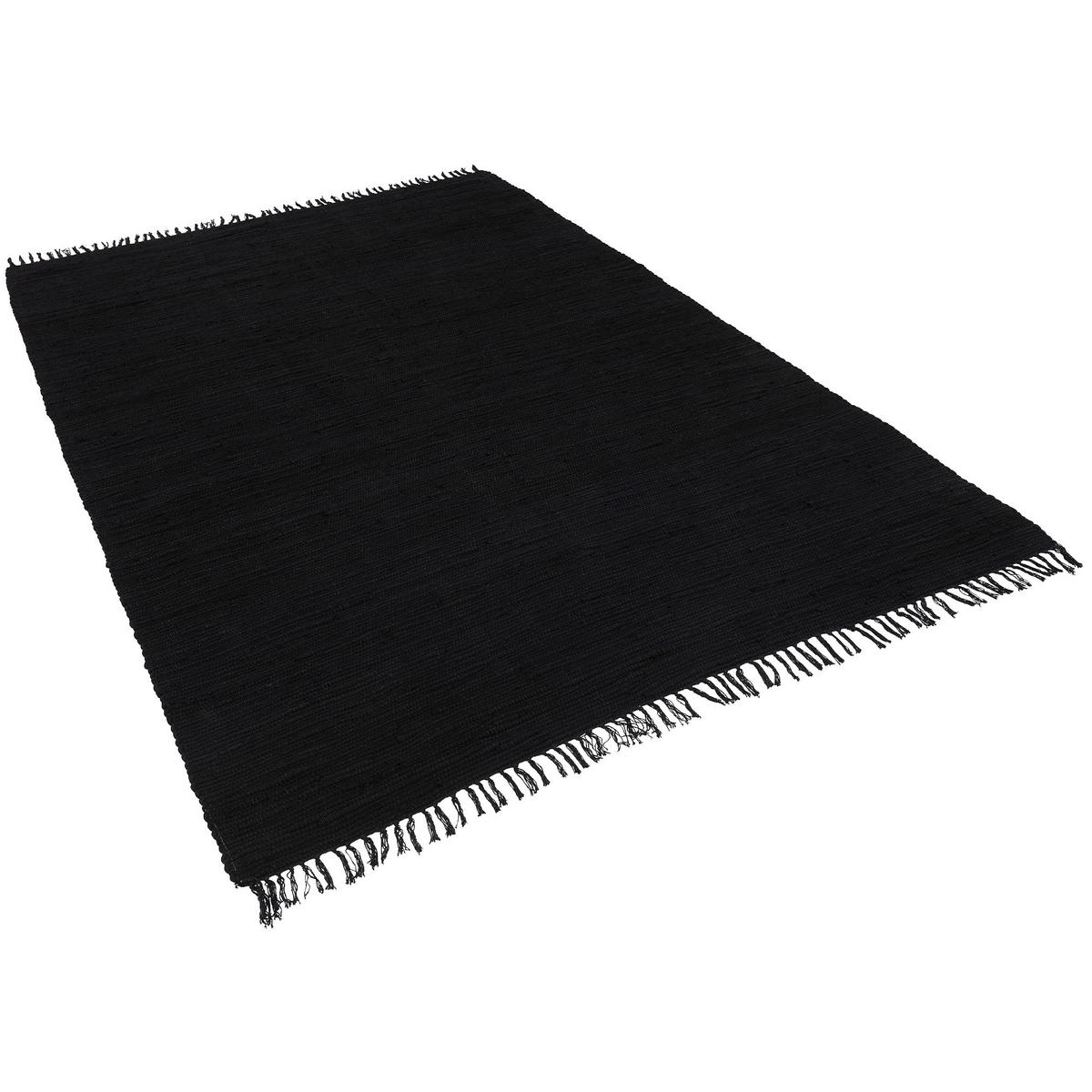 BAUMWOLLE NATUR TEPPICH JOLLY COTTON - Schwarz, Textil (60/120cm) - Pergamon