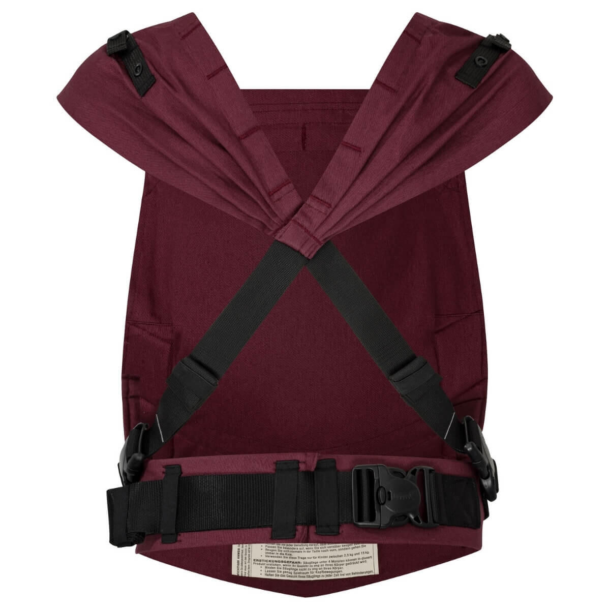 BABYTRAGE Primeo - Weinrot, Textil (26.5/38.5cm) - Hoppediz