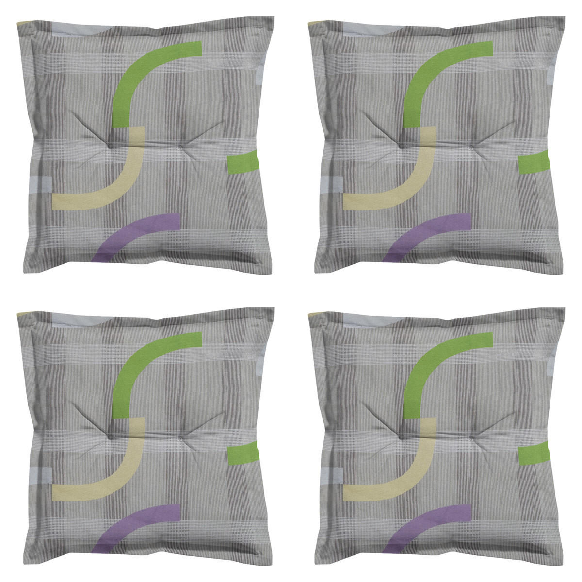 SITZKISSEN Tess 50/50 cm 4er-Set - Lila, Textil (50/5/50cm) - Madison