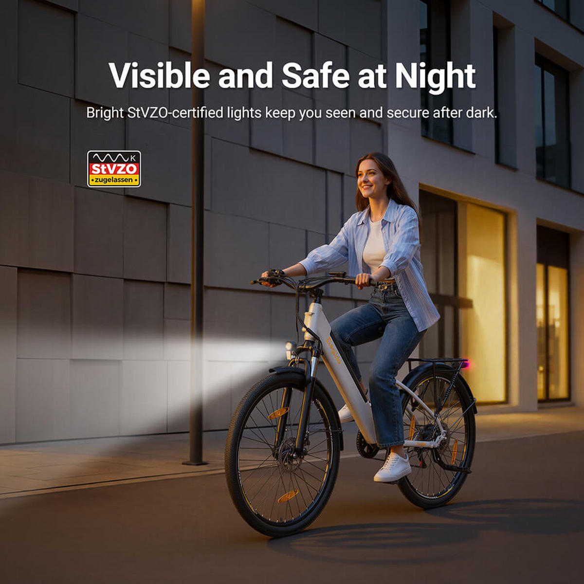E-BIKE Eleglide T1 ST – Extensive 100 km Reichweite herausnehmbarer Akku - Grau, Metall (25cm)