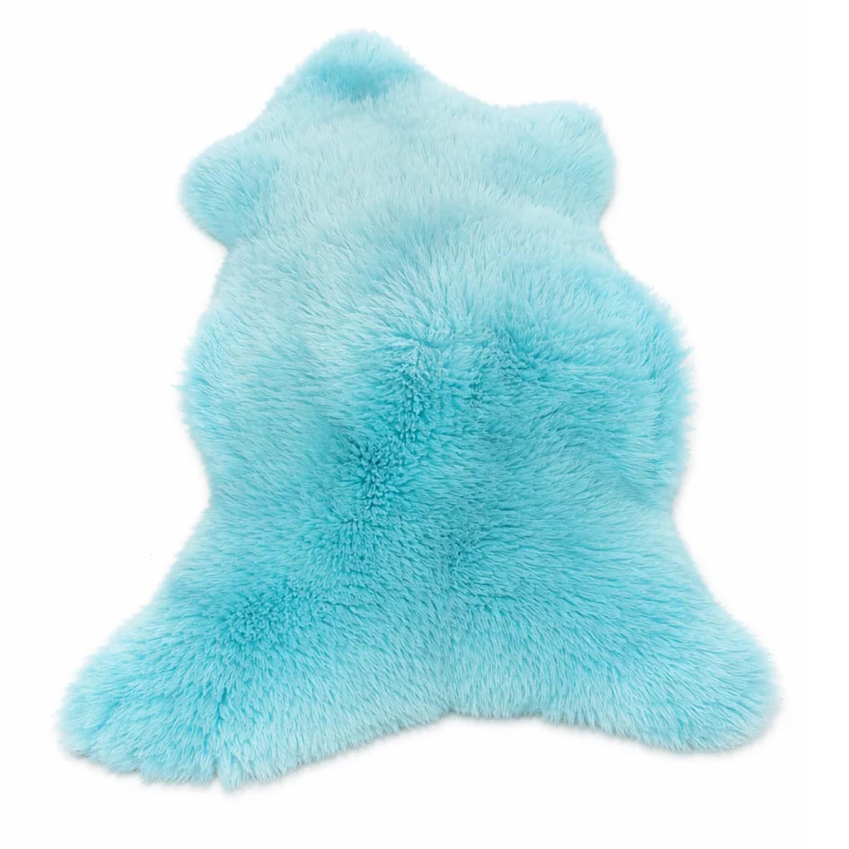 FELL Öko Lammfell Schaffell Türkis Hellblau ca. 90 cm - Türkis/Hellblau, Fell (50/90cm) - Provellus