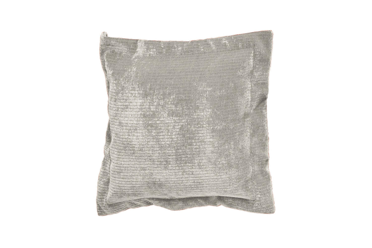FLATTERKISSEN MEDIUM SEPHI Cord - Silberfarben, Textil (75/75cm) - KAWOLA