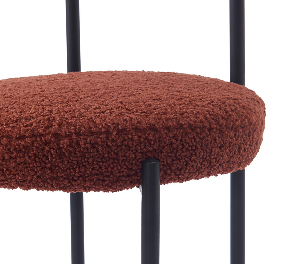 STUHL 2er-Set Wolle Terrakotta - Terra cotta, Textil (47/79/48cm) - Nordlys