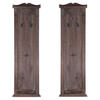 WANDGARDEROBE Braun 2er-Set - Braun, Holz (28/109/5cm) - MCW