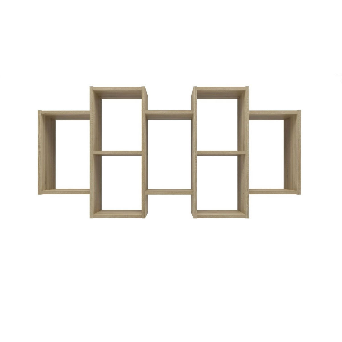 SCHWEBEREGAL Sarah - Weiß, Holzwerkstoff (65/129.5/20cm) - kommodly