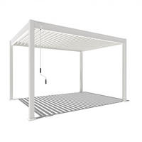 PERGOLA Classic Pavillon Terrassenüberdachung Aluminium 3 x 4 M weiß - Weiß, Metall (300/255/400cm) - WEIDE