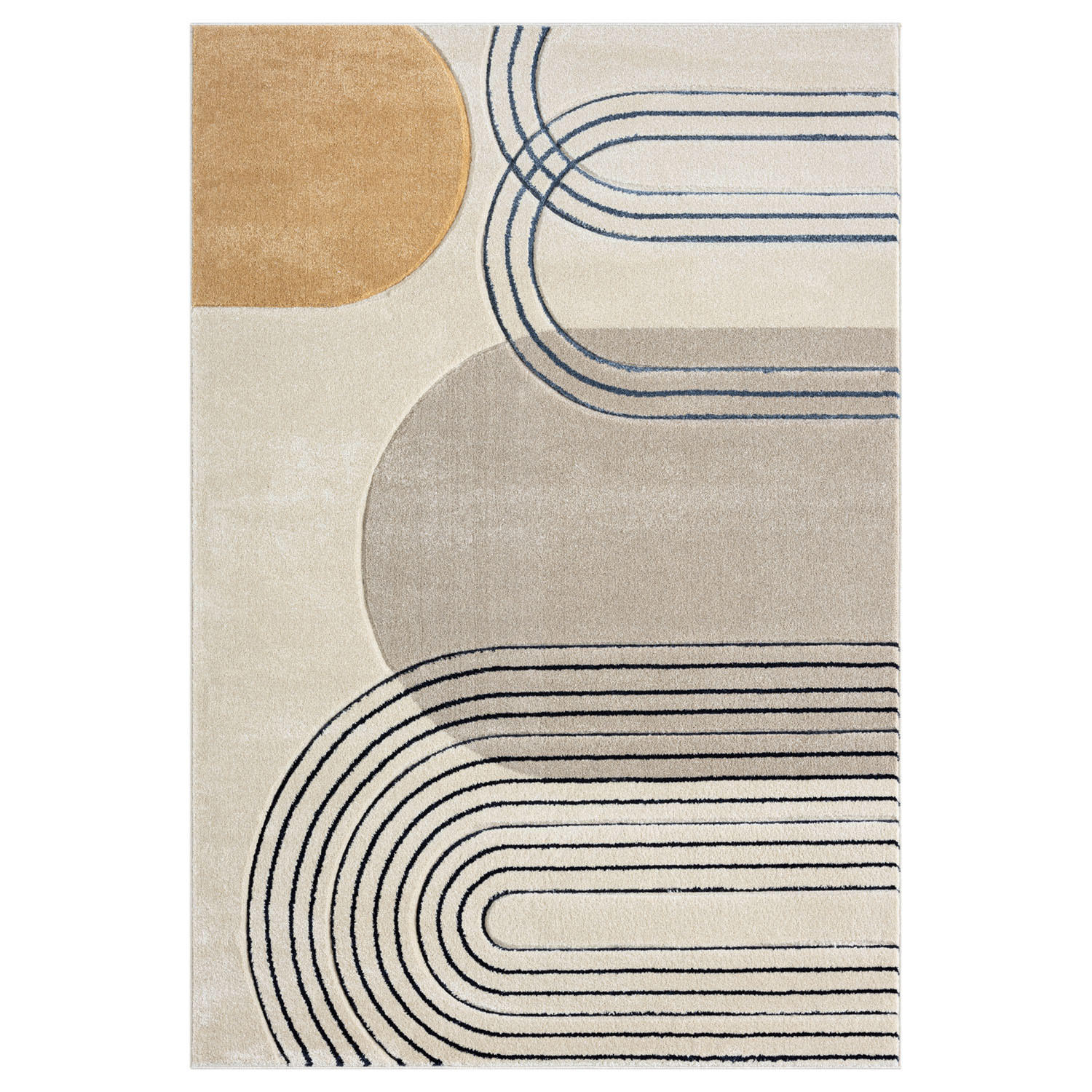 KURZFLOR-TEPPICH Bonito 7157 Beige 80x150 cm - Beige, Textil (80/150cm) - carpet city