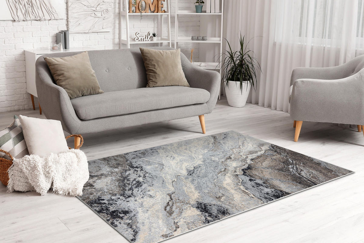 TEPPICH Fusion 120/170 cm - Grau, Textil (120/170cm) - rugsX