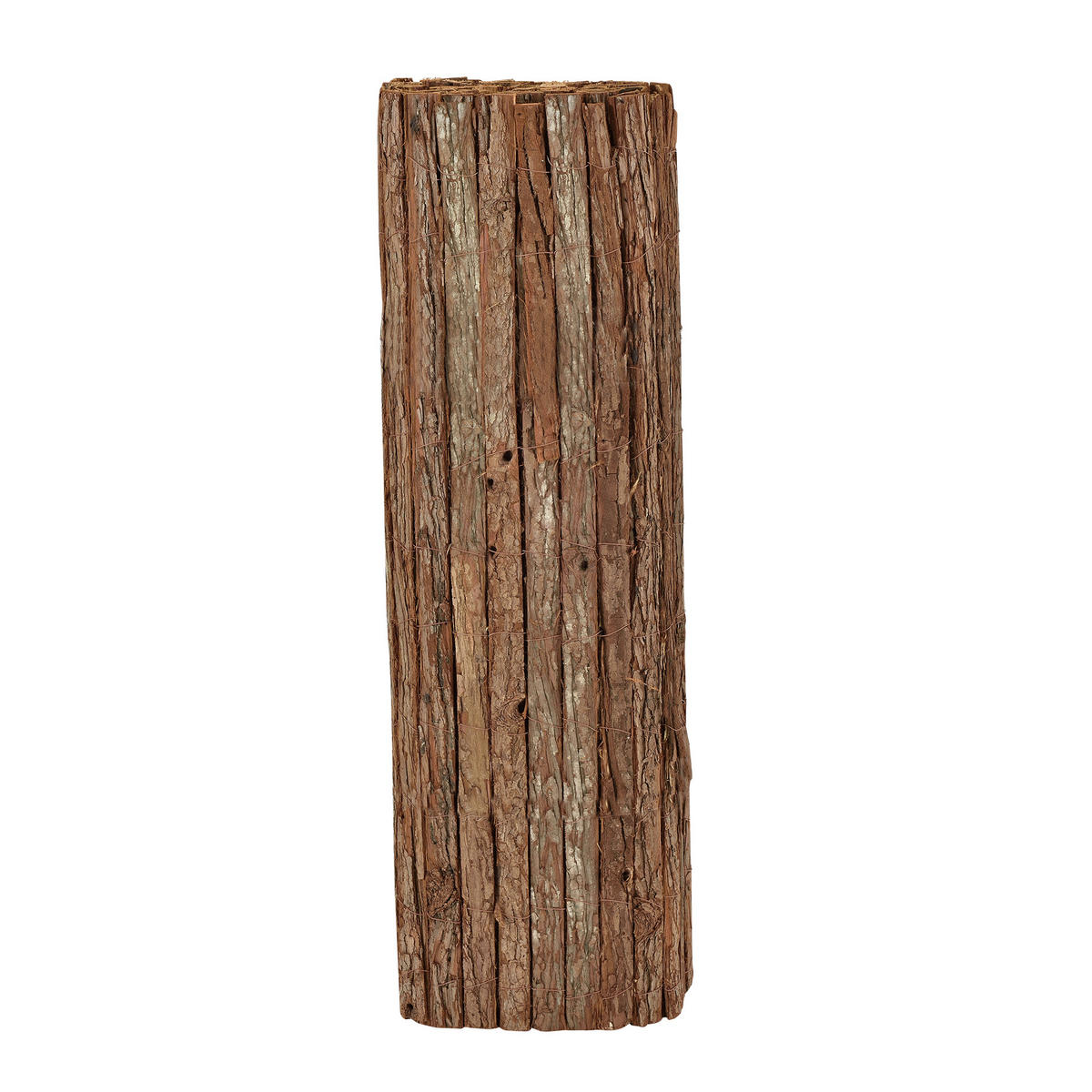 RINDENZAUN Zamora - Dunkelbraun, Naturmaterialien (300/100cm) - casa.pro