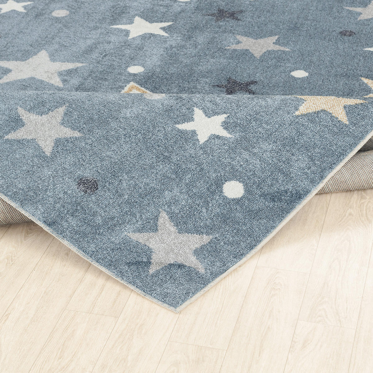 KINDERTEPPICH Maschinenwaschbar 160/213 cm Blau - Blau, Naturmaterialien/Textil (160/213cm) - LIVABLISS