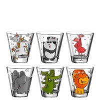 KINDERBECHER Bambini bunt 215 ml 6er Set - Multicolor, Glas (0.001L) - Leonardo Living