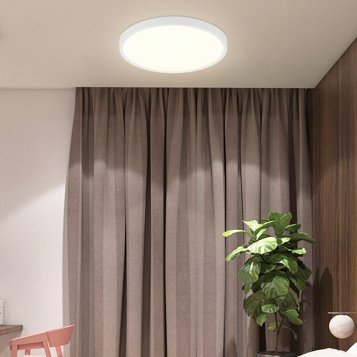 LED-DECKENLEUCHTE Buch 30 cm - Weiß, Kunststoff (30/30/2.5cm) - Nettlife