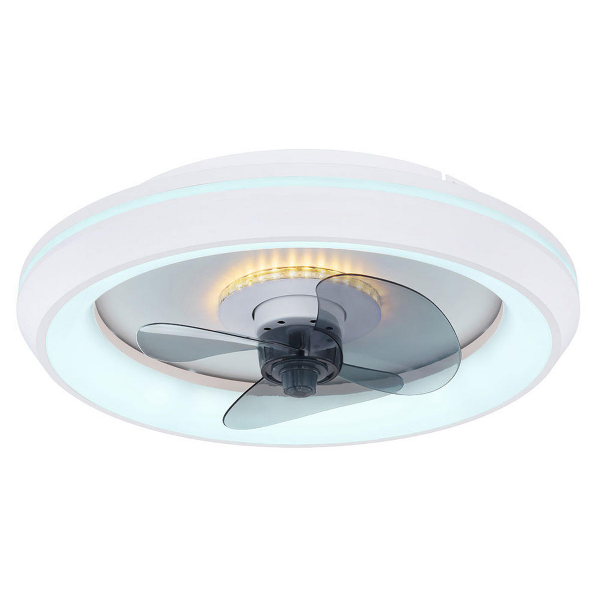 LED DECKENLEUCHTE JOEY Weiß Kunststoff - Weiß, Metall (48/48/13cm) - Globo Lighting