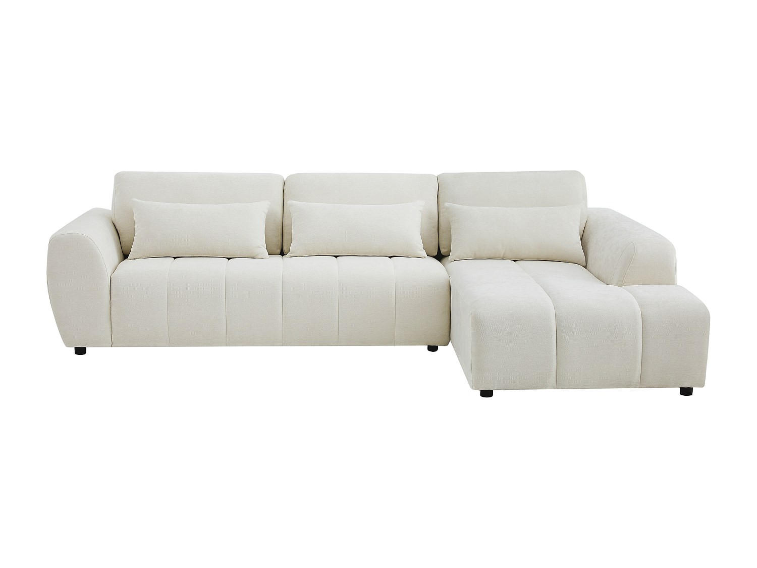 SOFA ohne Schlafmöglichkeit - 6 Personen - Stoff - Beige - Beige, Textil (303/103/196cm) - Vente-Unique