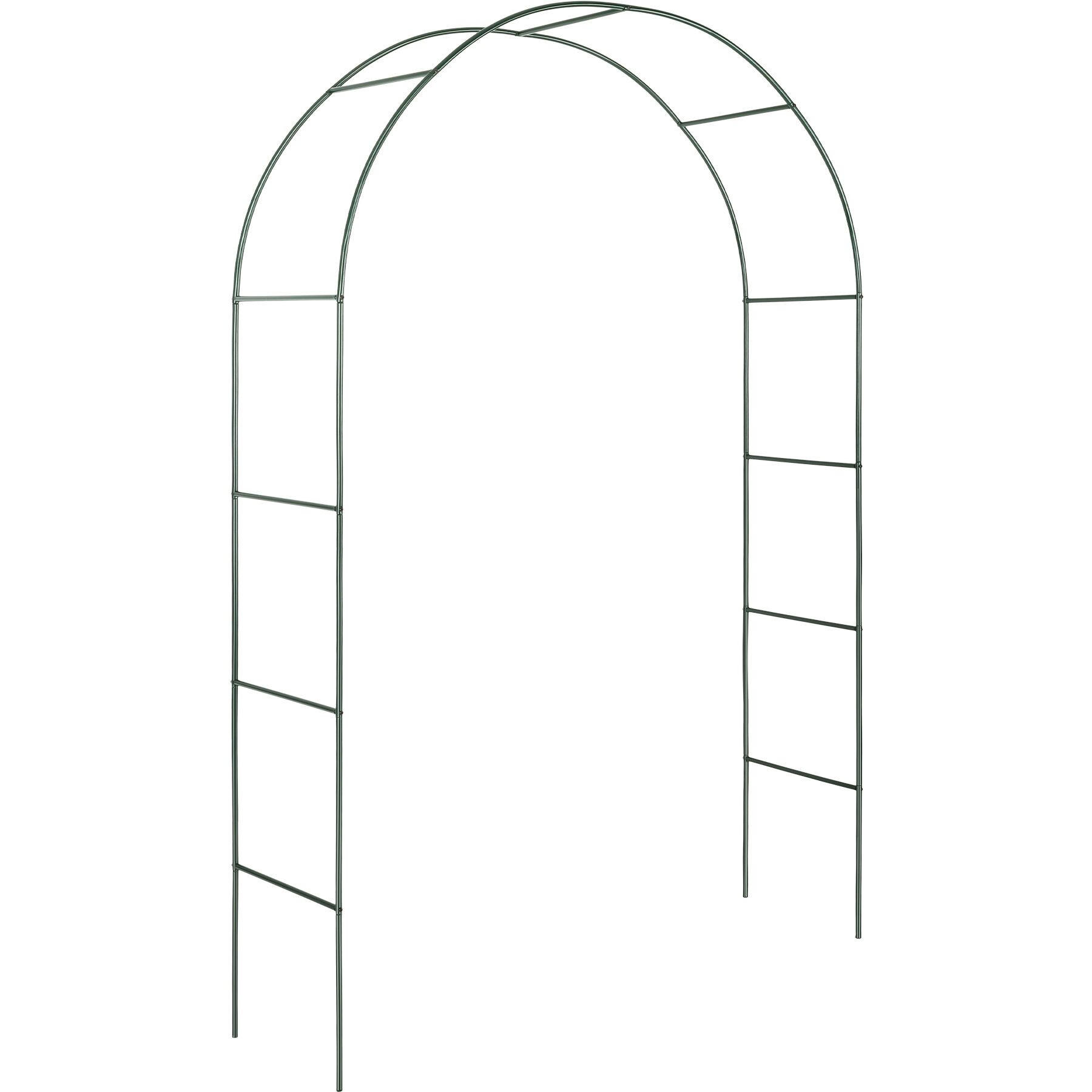 ROSENBOGEN , 140 x 40 x 240 cm, grün - Grün, Metall (40/240/140cm) - tectake