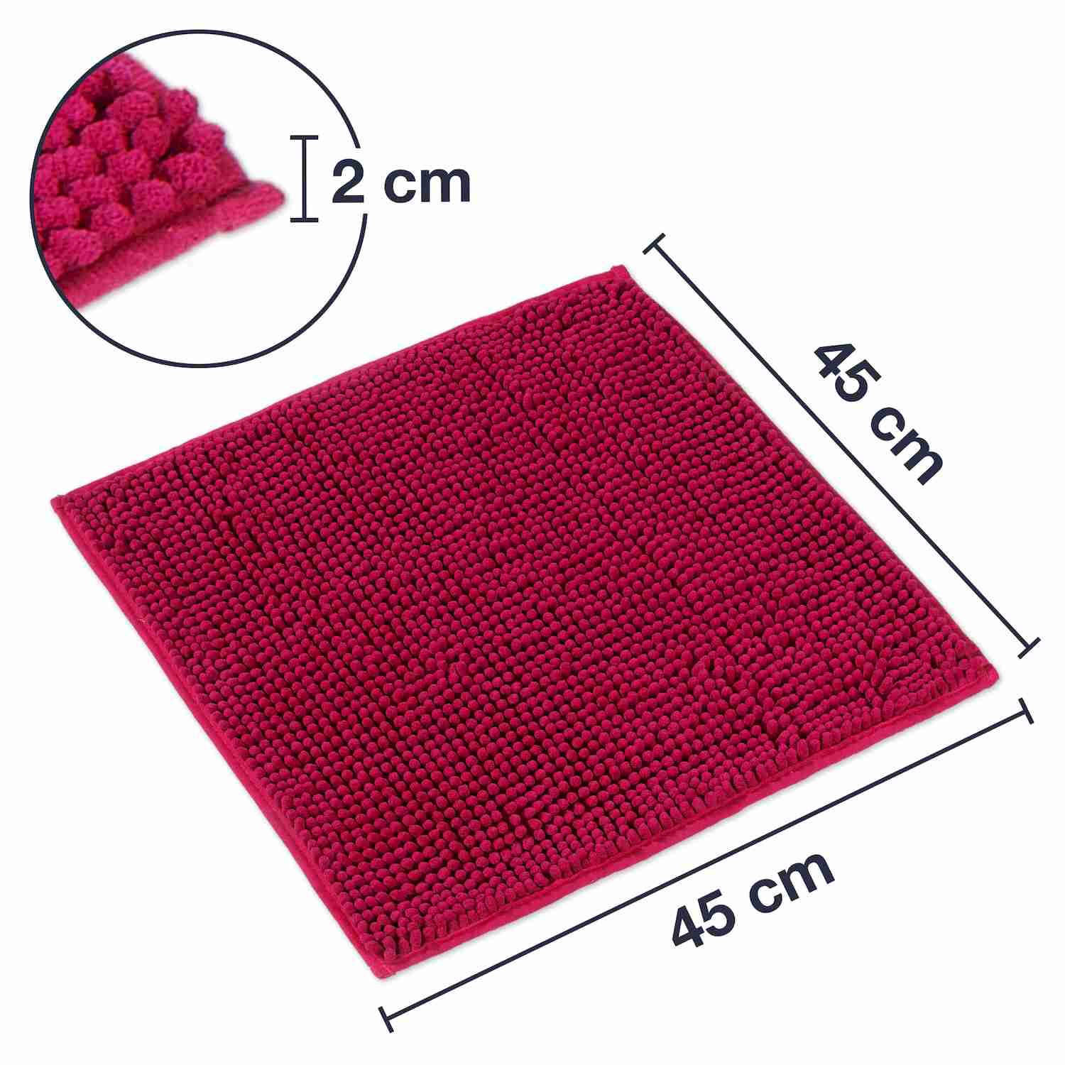 BADEMATTE PARIS - Pink, Textil (45/45cm) - WohnDirect