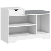KONSOLENTISCH Weiß Spanplatte 1 Stück - Weiß, Kunststoff (76.5/30/52cm) - GiPP