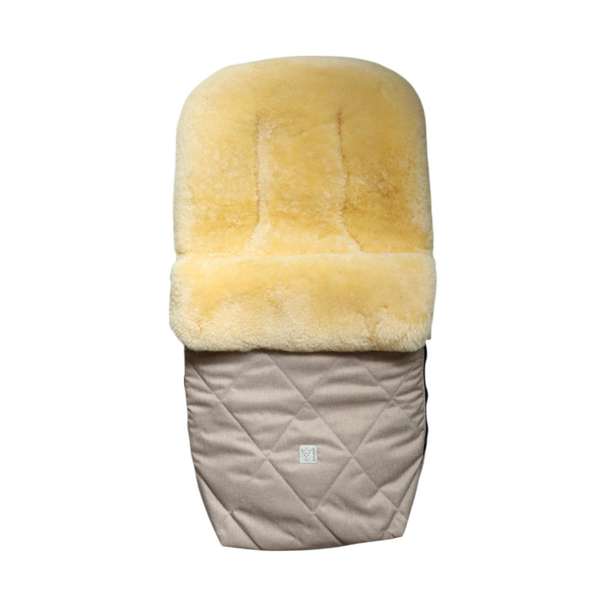 LAMMFELL-FUSSSACK Coosy, ginger - Braun, Fell (45/85cm) - Kaiserbaby