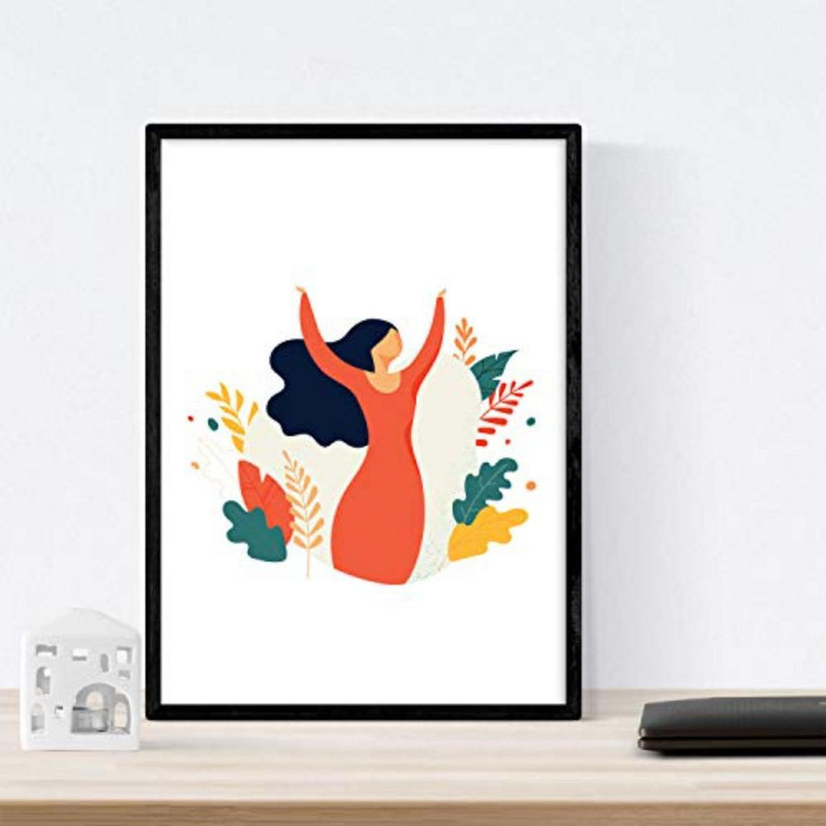 POSTER Set mit 4 Frau in der Dämmerung A4 Rahmenlos - Klar, Papier (29.7/3cm) - Nacnic