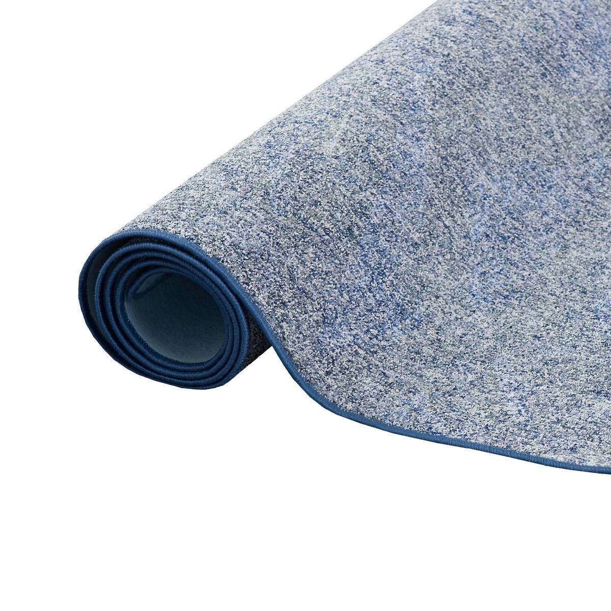 SCHLINGENTEPPICH MEMORY MELIERT - Blau, Textil (200/300cm) - Snapstyle