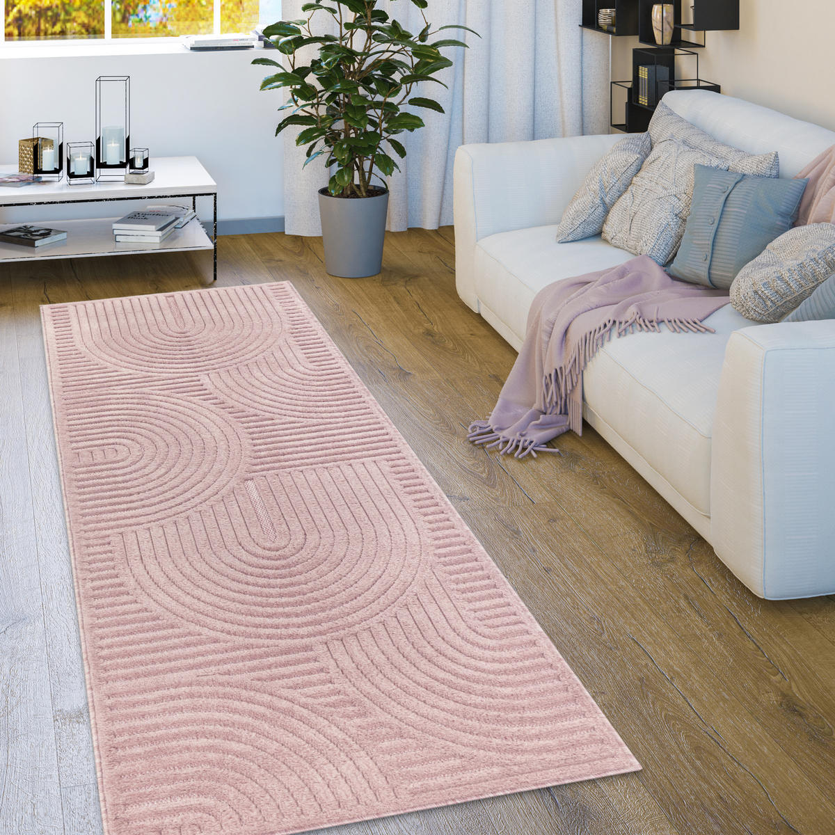 OUTDOORTEPPICH 80/150 cm Livorno 674 - Pink, Textil (80/150cm) - Paco Home