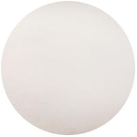 TEPPICH Kurzflor Uni-Farbe Microfaser Antirutsch Wohnzimmer waschbar Creme Rund 160x160 - Creme, Textil (160/160cm) - KADIMA DESIGN