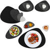 FLUSSKIESEL-TISCHSET 16er Set Grau - Schwarz, Kunststoff (42/31.5/1cm) - Dunedesign