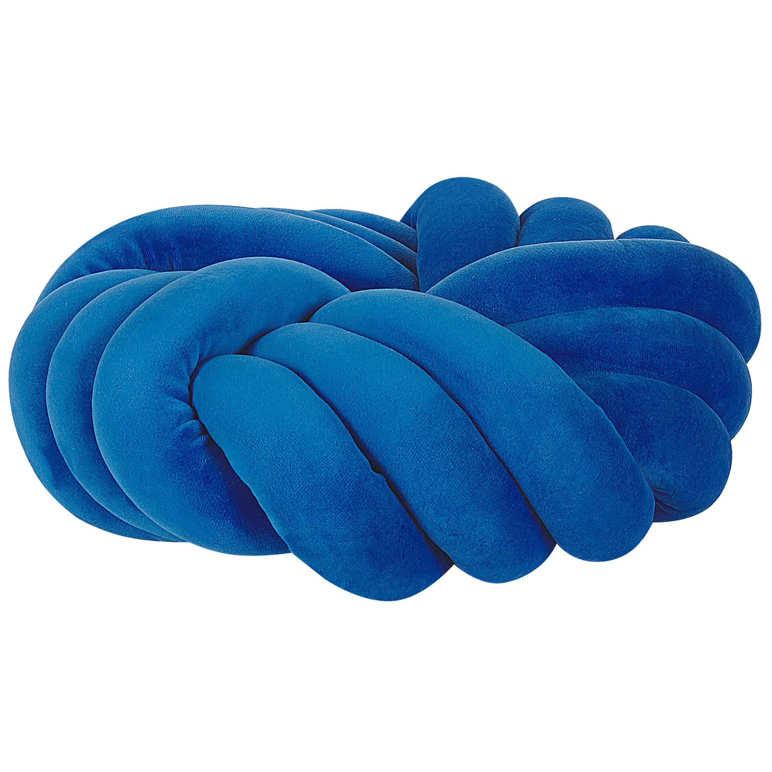 DEKOKISSEN Marineblau 30/30 cm Akola - Dunkelblau, Textil (30/30cm) - Beliani