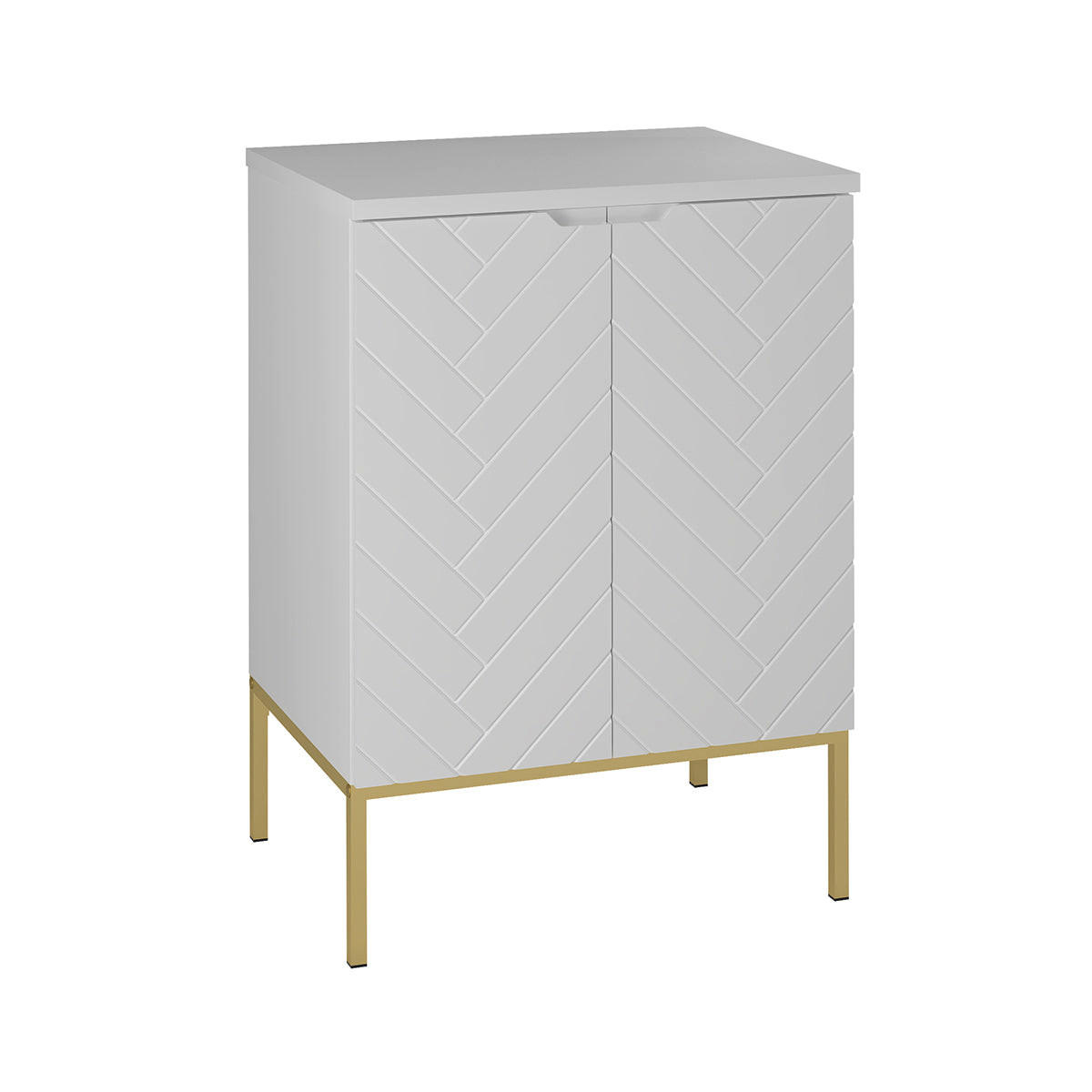 WASCHTISCHUNTERSCHRANK 60.6cm Daria Weiß - Weiß, Holzwerkstoff (60.6/84.2/45.8cm) - Petits-meubles