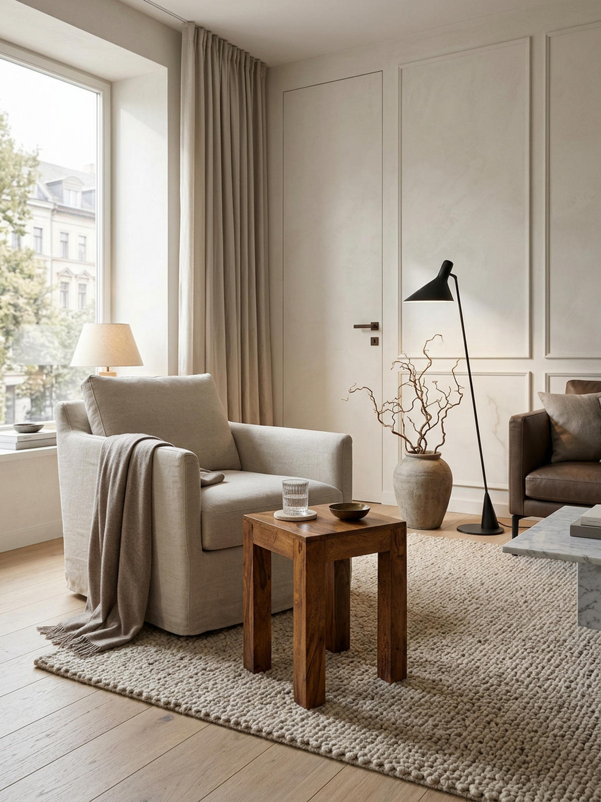 COUCHTISCH Massivholz Handgefertigt Edelholz Design, Braun 35x35x45 cm - Braun, Holz (35/35/45cm) - KADIMA DESIGN