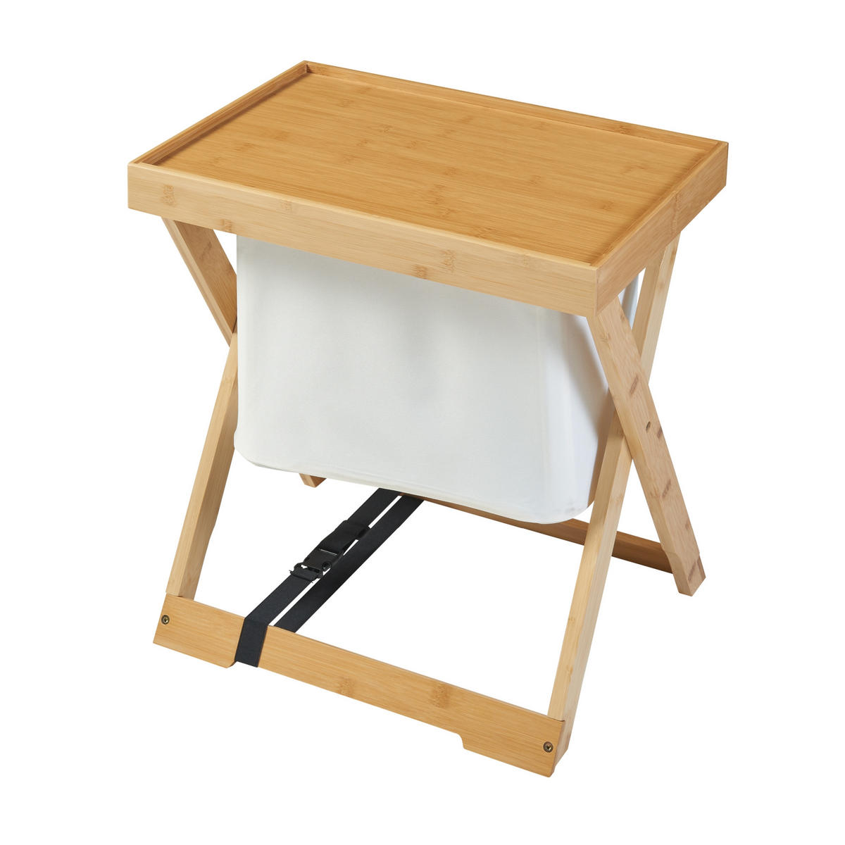 CAMPINGTISCH Hattfjelldal - Naturfarben, Naturmaterialien (32/48/53cm) - [en.casa]