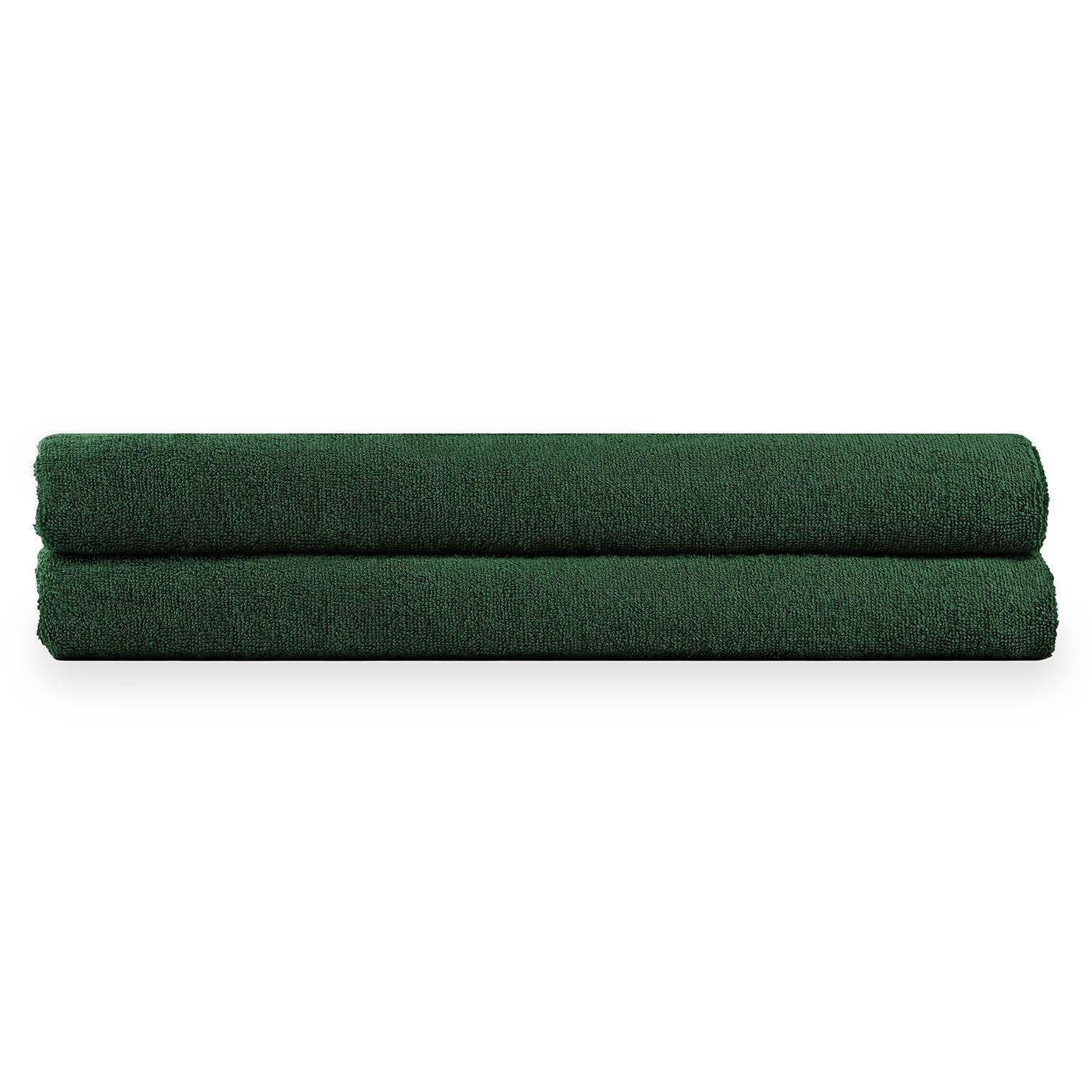 SAUNATUCH 2er-Set, 2x Saunatuch 80/200 cm, Dunkelgrün - Dunkelgrün, Textil (80/200cm) - Blumtal