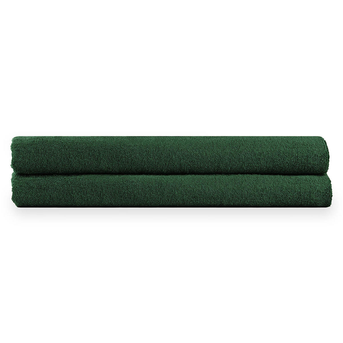SAUNATUCH 2er-Set, 2x Saunatuch 80/200 cm, Dunkelgrün - Dunkelgrün, Textil (80/200cm) - Blumtal