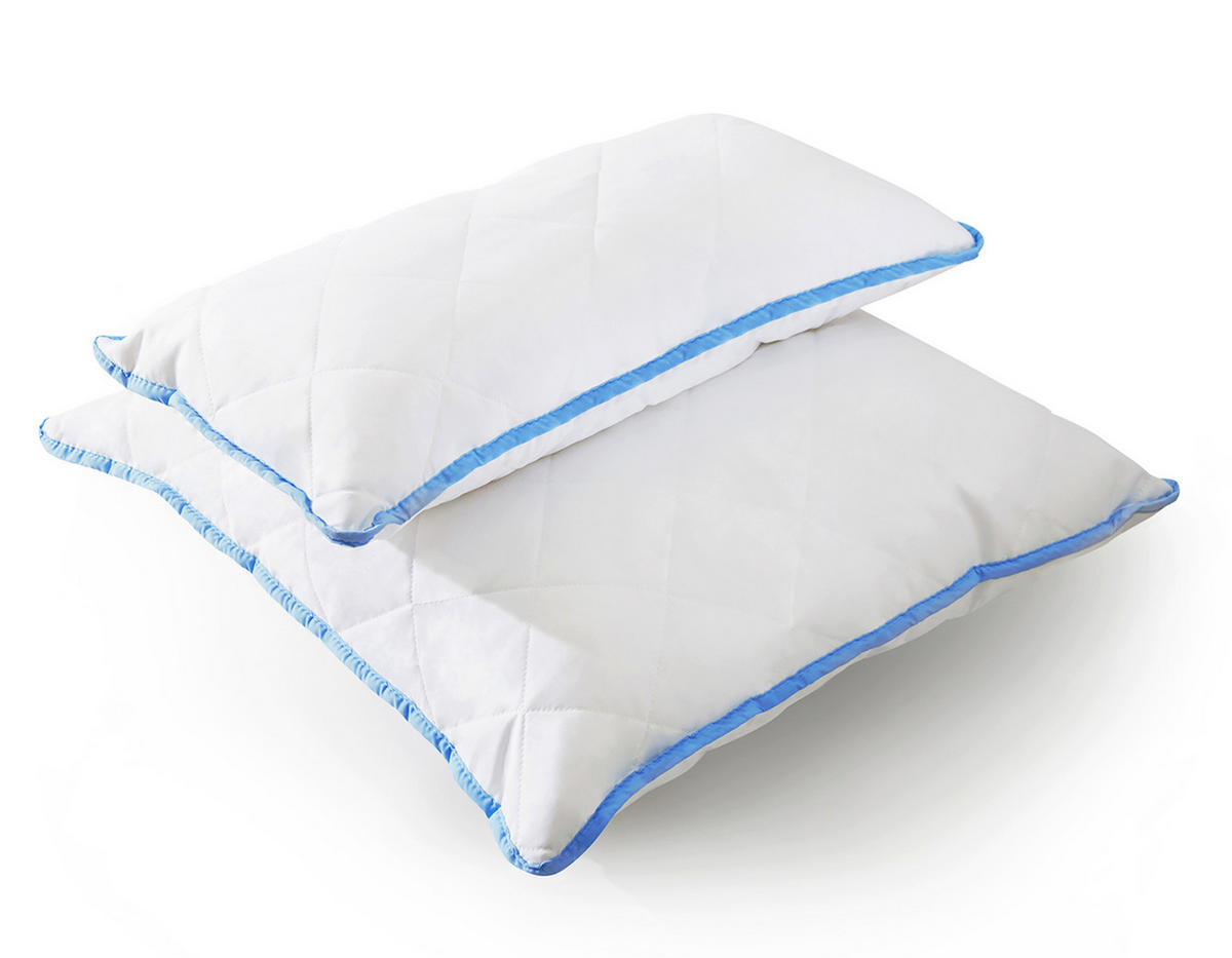 KOPFKISSEN Mikrofaser - Kissen für alle Schlafpositionen 40X40 - Weiß, Textil (40/40cm) - Mister Sandman