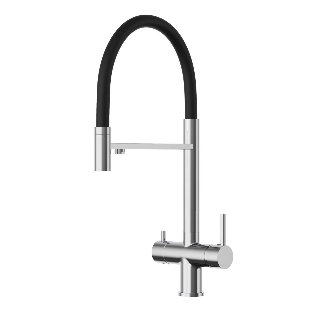 KÜCHENARMATUR Como Chrom - Chromfarben, Metall (25/49/25cm) - Granitan