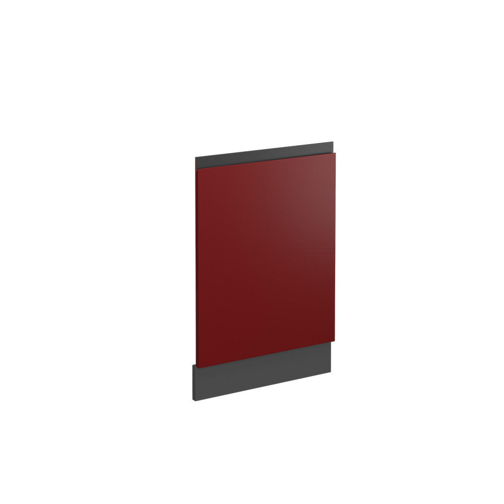 FRONTBLENDE R-Line Rot 44.6 cm J-Shape, ohne AP - Anthrazit/Rot, Holzwerkstoff (44.6/57.2/1.6cm) - Vicco