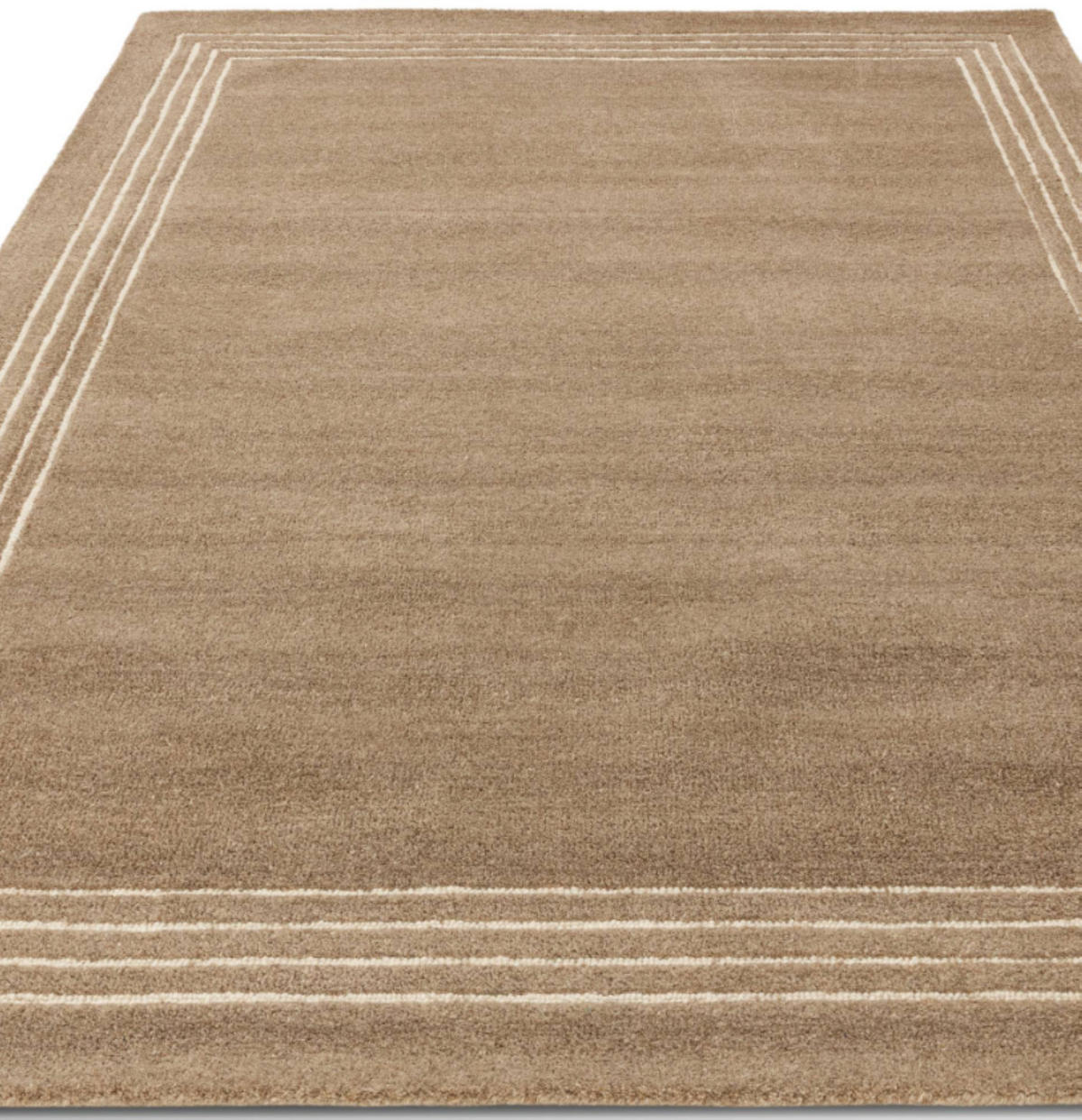 TEPPICH modern reine Wolle LORO Braun 160 x 230 cm - Braun, Naturmaterialien (160/230cm) - Novatrend