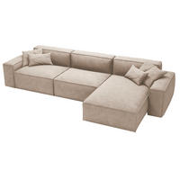 ECKSOFA Arizona Beige Rechts - Beige, Holz/Textil (265/180cm) - Graingold